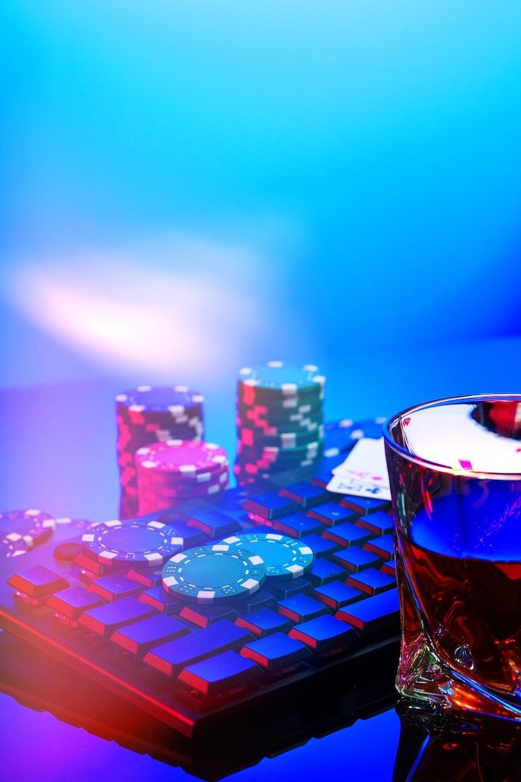 Studio live-dealer pkv77 dengan meja baccarat dan dealer profesional berbahasa Indonesia